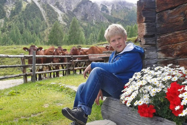 Besuch auf der eigenen Alm